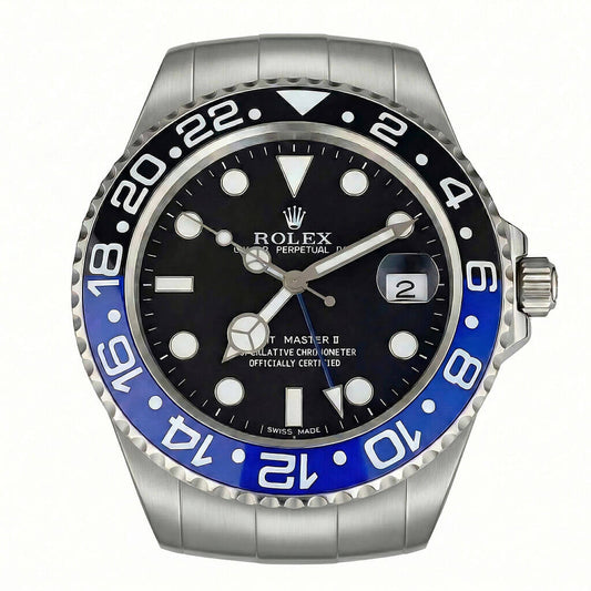 GMT Master 2 Style Wall Clock – “Batman” Blue & Black “Oyster” Edition