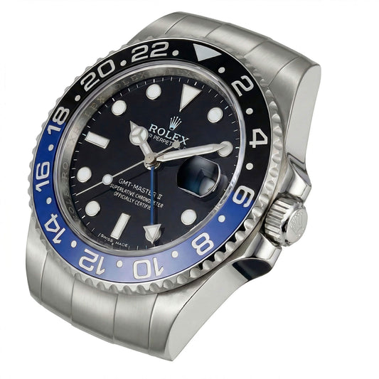 GMT Master 2 Style Wall Clock – “Batman” Blue & Black “Oyster” Edition