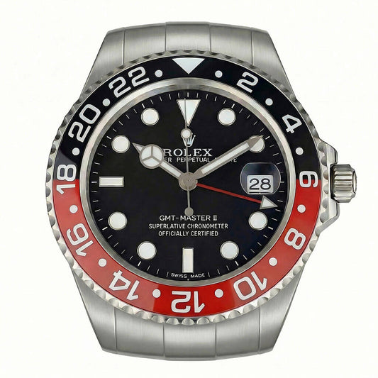 GMT Master 2 Style Wall Clock – Classic “Coke” Red & Black Edition