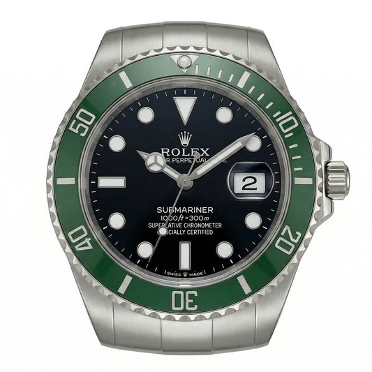 Submariner Style Wall Clock – Classic “Starbucks” Green & Black Edition
