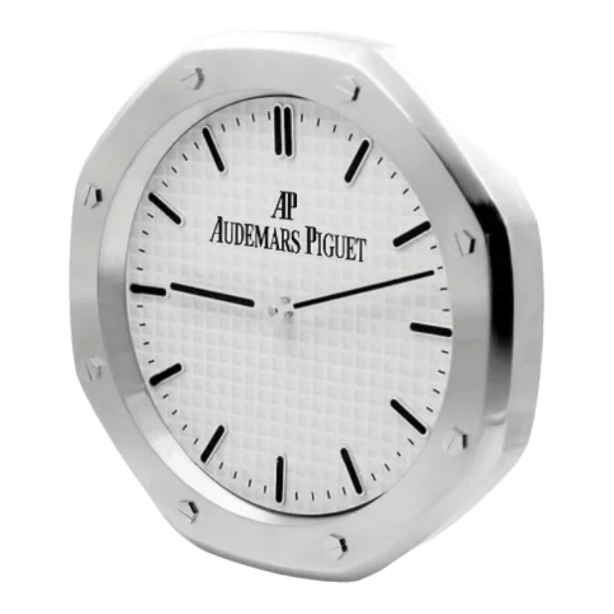 オーデマ・ピゲ スタイル 高級壁掛け時計 - シルバー＆ホワイト - Primeclocks