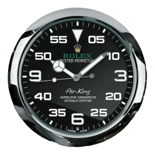 オイスター・パーペチュアル スタイル 高級壁掛け時計 - エアキング - Primeclocks