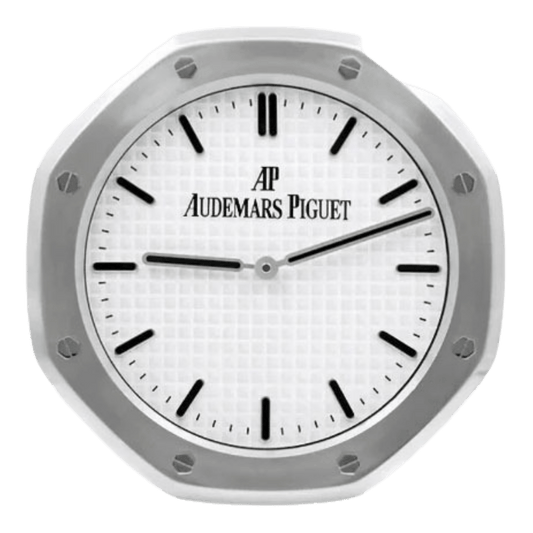 オーデマ・ピゲ スタイル 高級壁掛け時計 - シルバー＆ホワイト - Primeclocks
